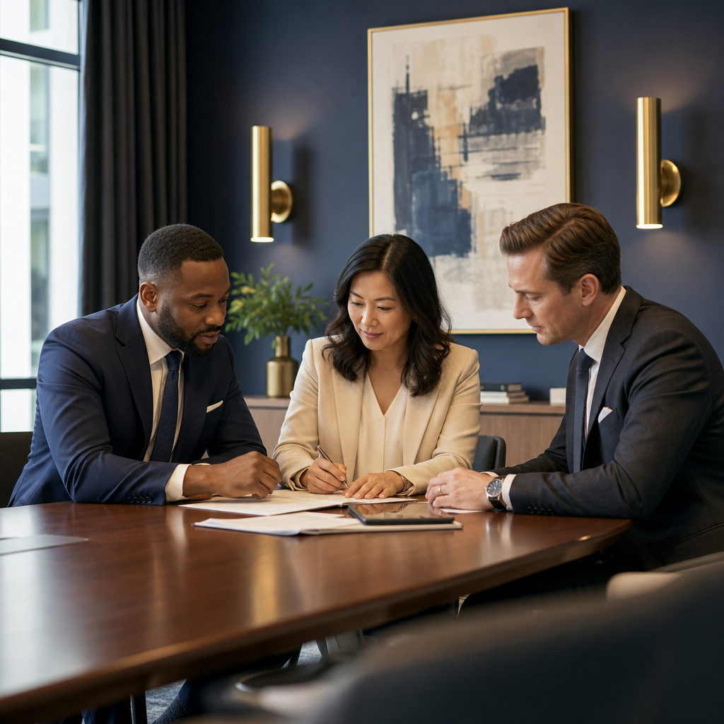 Immanis Capital team collaborating in a conference room
